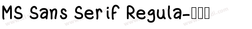 MS Sans Serif Regula字体转换